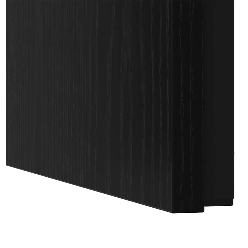 Soffbord Svart Ek 3 pcs 60 x 35 x 56 cm