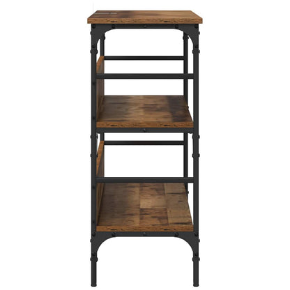 Avlastningsbord Konsollbord Åldrat Trä 100 x 32 x 75 cm