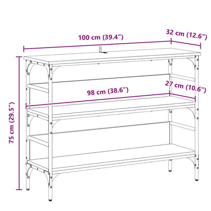 Avlastningsbord Konsollbord Artisan Ek 100 x 32 x 75 cm
