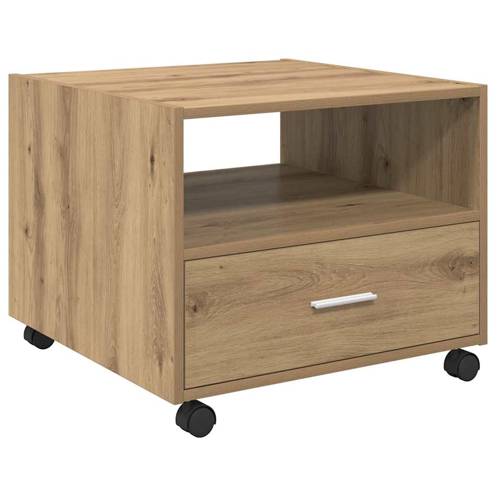 Soffbord Artisan Ek med låda 55 x 55 x 45cm