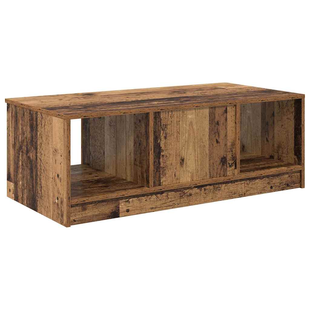 Soffbord Åldrat Trä med låda 102 x 50 x 36cm