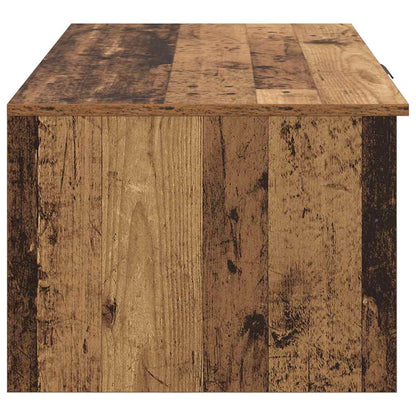 Soffbord Åldrat Trä med låda 102 x 50 x 36cm