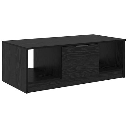 Soffbord Svart Ek med låda 102 x 50 x 36cm