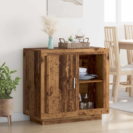 Sideboard Gammalt trä 80 x 40 x 75 cm Konstruerat trä