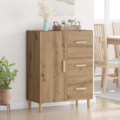 Sideboard med låda Artisan Ek 34 x 69.5 x 90 cm Konstruerat trä