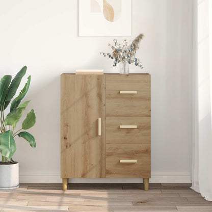 Sideboard med låda Artisan Ek 34 x 69.5 x 90 cm Konstruerat trä