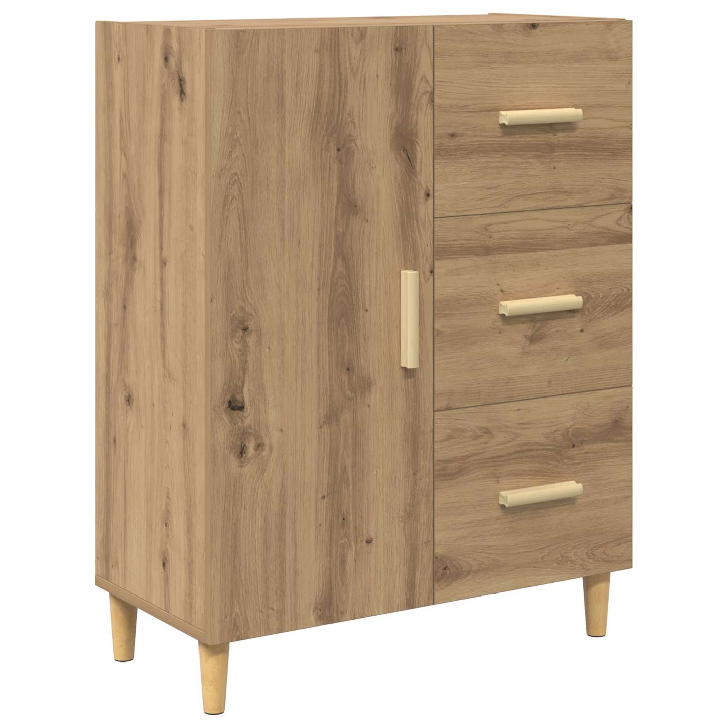 Sideboard med låda Artisan Ek 34 x 69.5 x 90 cm Konstruerat trä