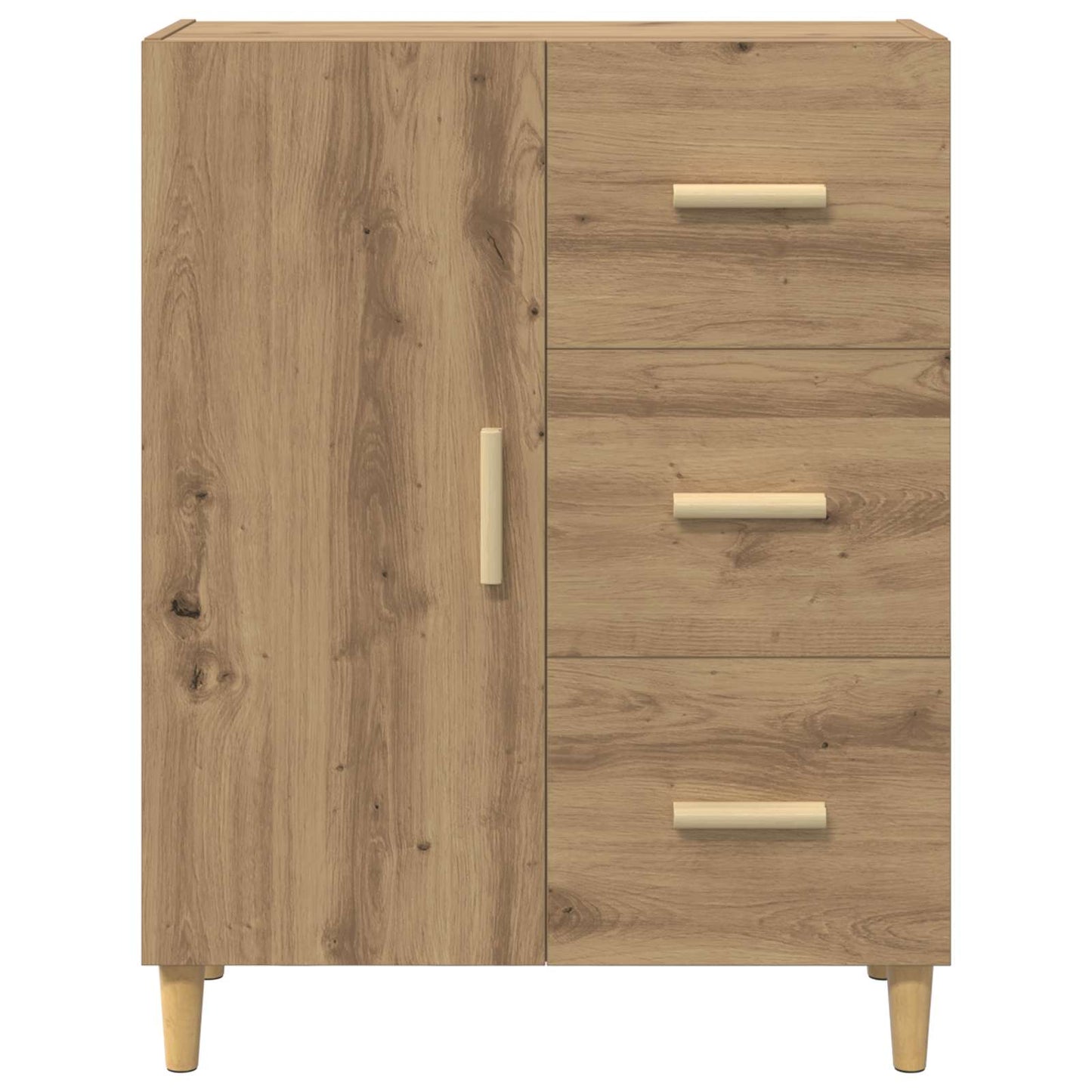 Sideboard med låda Artisan Ek 34 x 69.5 x 90 cm Konstruerat trä