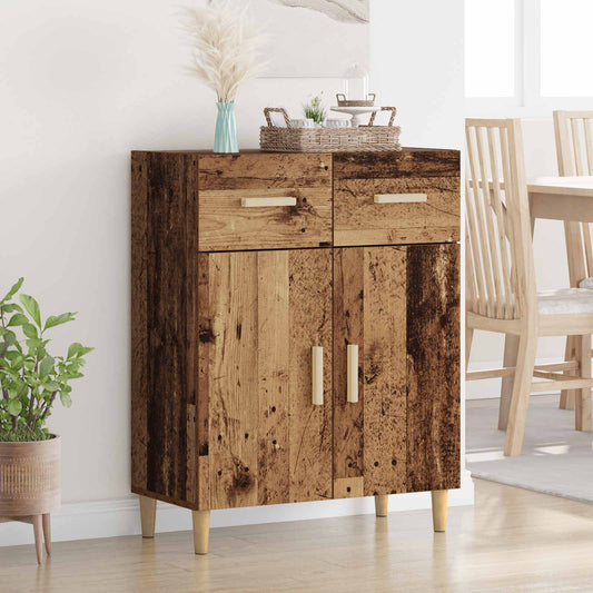 Sideboard Gammalt trä 34 x 69.5 x 89 cm Konstruerat trä