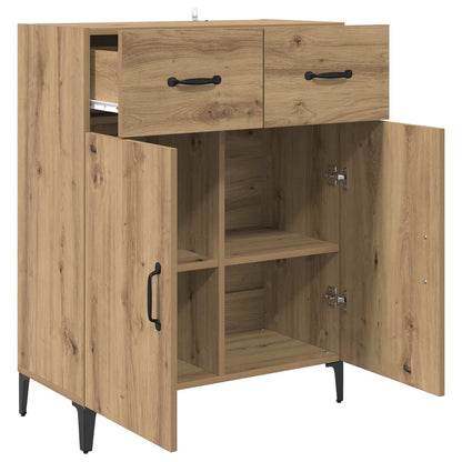 Sideboard med låda Artisan Ek 69,5 x 34 x 90 cm Konstruerat trä