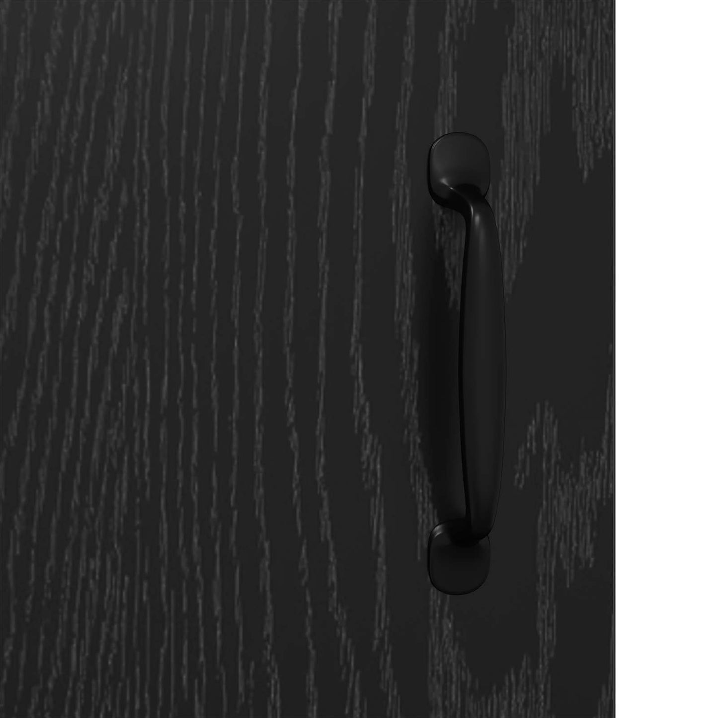 Sideboard Svart ek 34 x 90 x 80 cm Konstruerat trä