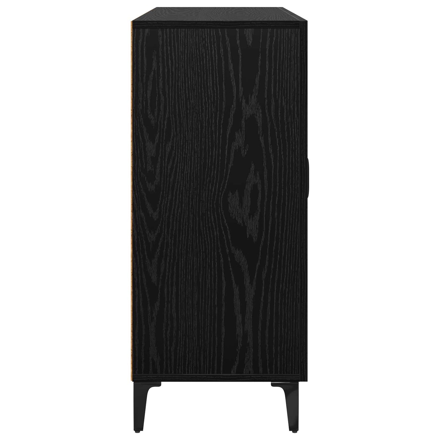 Sideboard Svart ek 34 x 90 x 80 cm Konstruerat trä