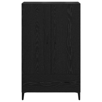 Skåp Svart Ek 70 x 31 x 115 cm och järn