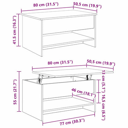 Soffbord Artisan Ek 80 x 50,5 x 41,5 cm