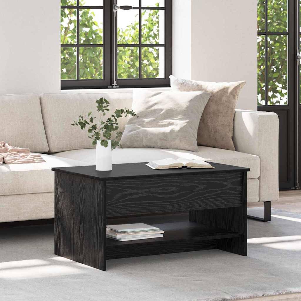 Soffbord Svart Ek 80 x 50,5 x 41,5 cm