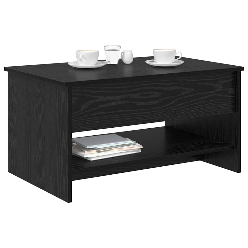 Soffbord Svart Ek 80 x 50,5 x 41,5 cm