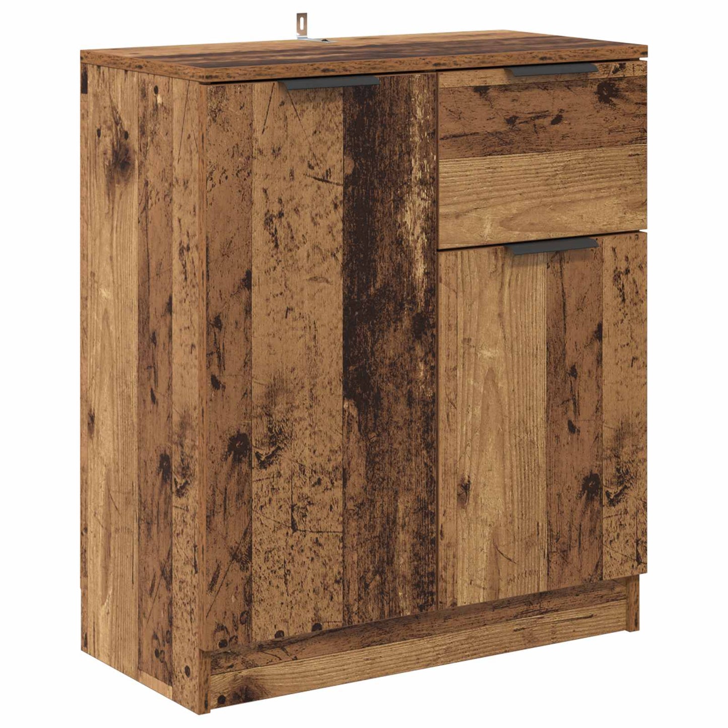 Sideboard med låda Gammalt trä 60 x 30 x 70 cm Konstruerat trä