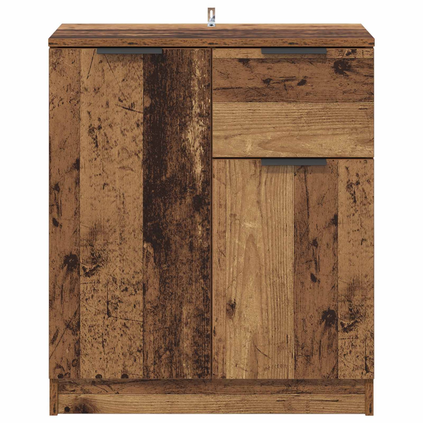 Sideboard med låda Gammalt trä 60 x 30 x 70 cm Konstruerat trä