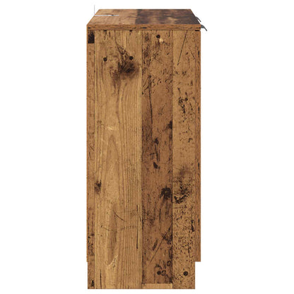 Sideboard med låda Gammalt trä 60 x 30 x 70 cm Konstruerat trä