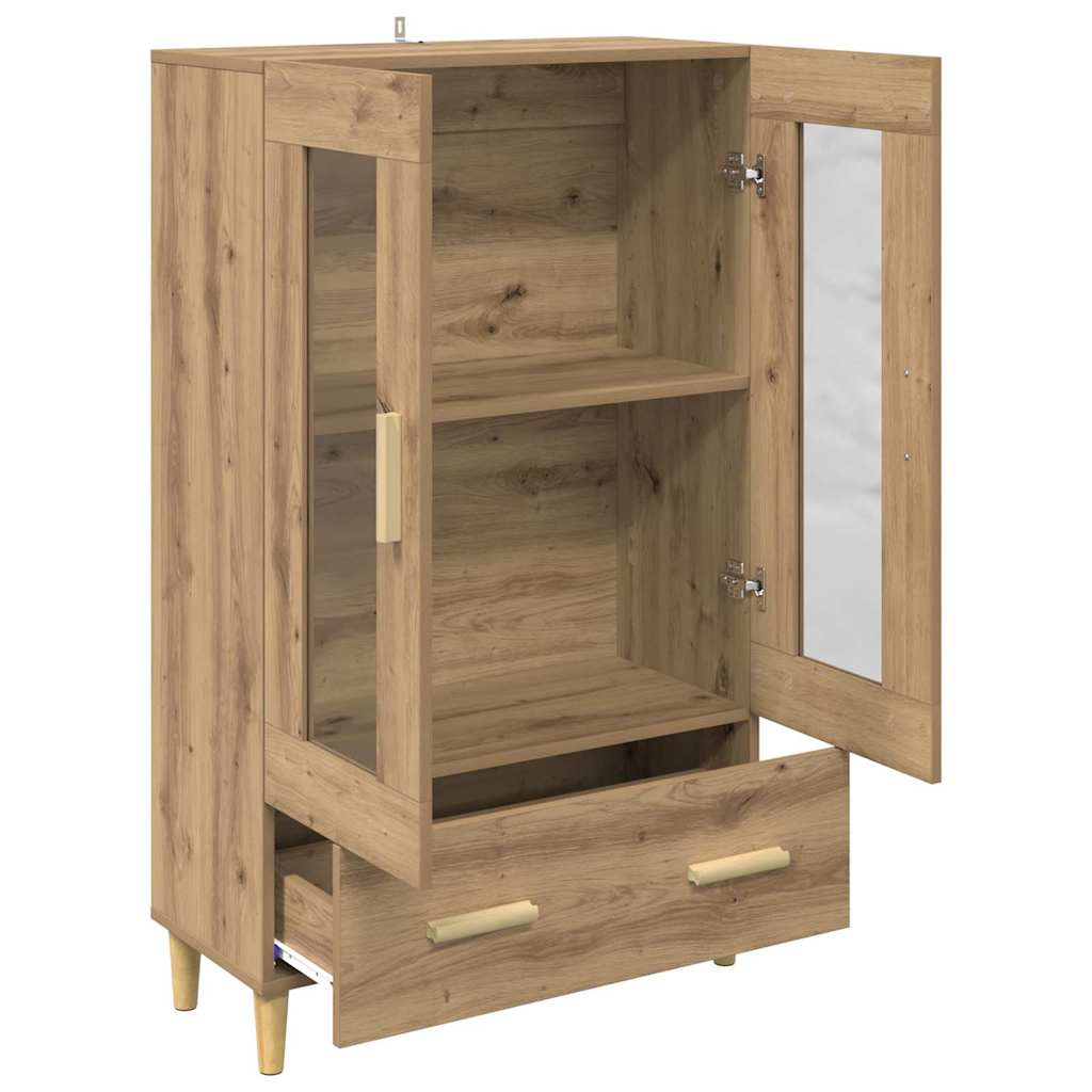 Skåp Artisan Ek med låda 70 x 31 x 115 cm