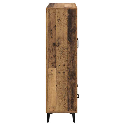 Skåp Åldrat Trä 70 x 31 x 115 cm och järn
