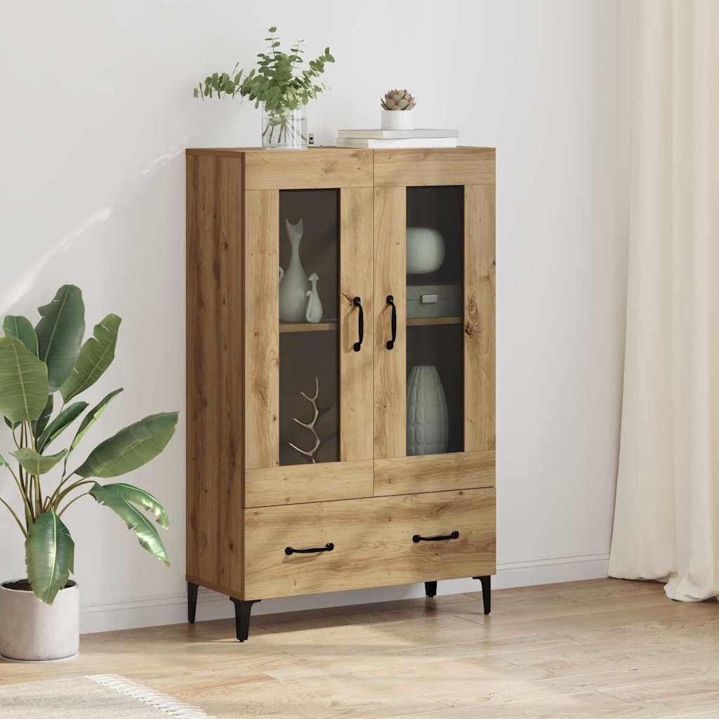 Skåp Artisan Ek 70 x 31 x 115 cm och järn
