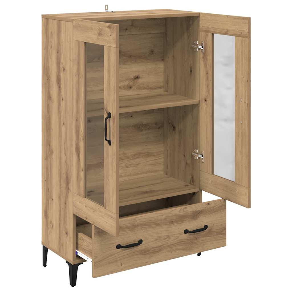 Skåp Artisan Ek 70 x 31 x 115 cm och järn