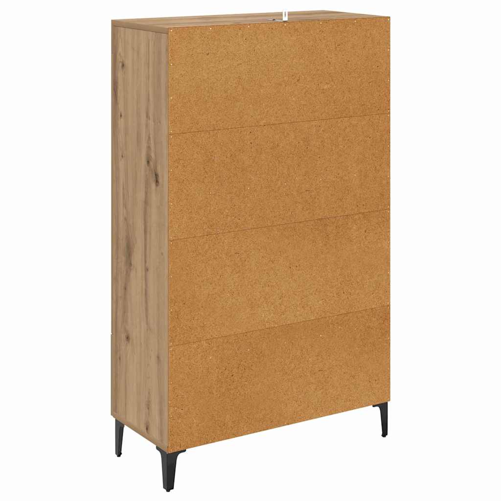 Skåp Artisan Ek 70 x 31 x 115 cm och järn