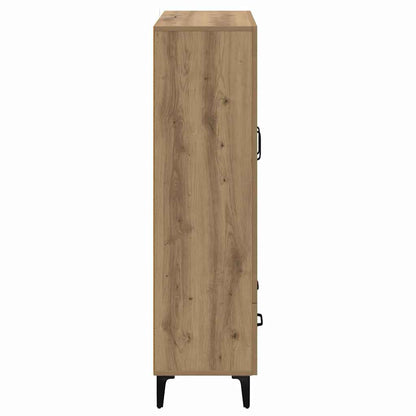 Skåp Artisan Ek 70 x 31 x 115 cm och järn