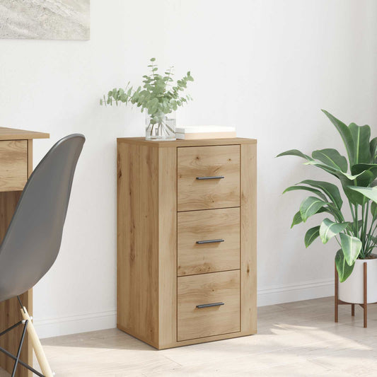 Sideboard med låda Artisan Ek 40 x 33 x 70 cm Konstruerat trä