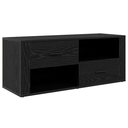 TV-Möbel Svart Ek TV-skåp med låda 100 x 35 x 40 cm