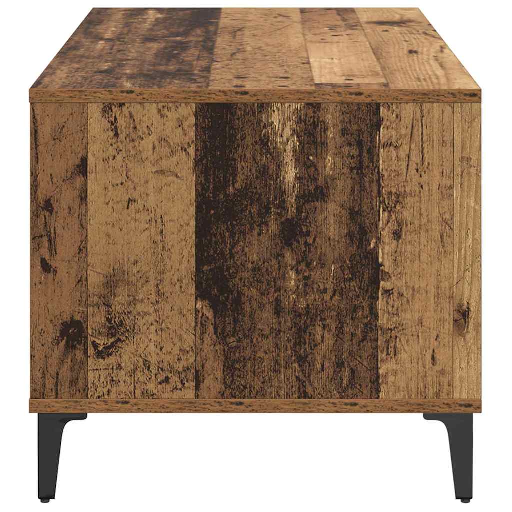 Soffbord Åldrat Trä med låda 90 x 49 x 45 cm