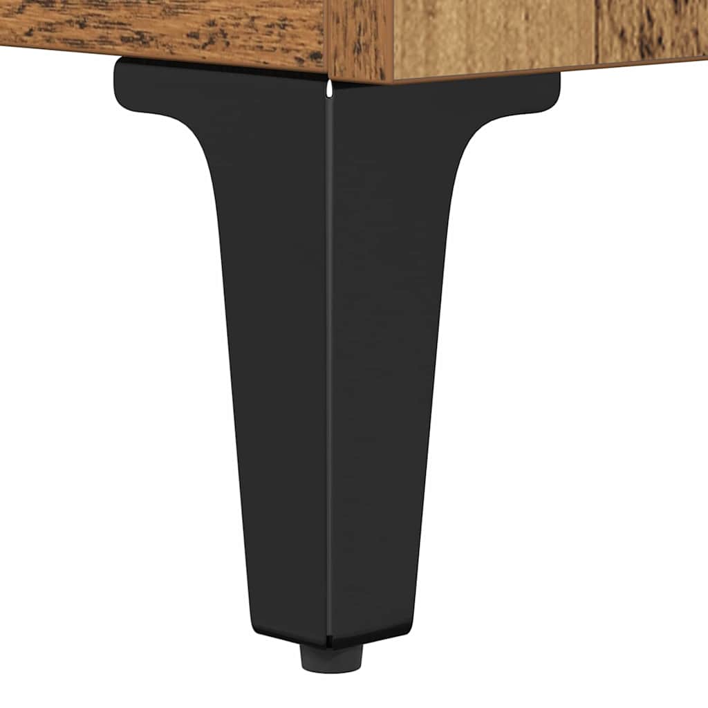 Soffbord Åldrat Trä 80 x 80 x 36,5 cm