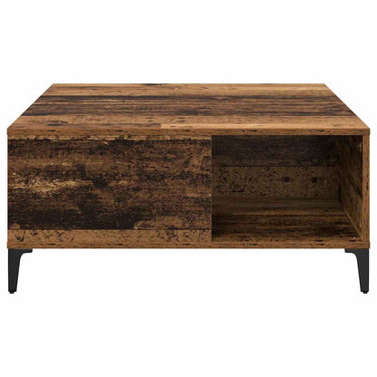 Soffbord Åldrat Trä 80 x 80 x 36,5 cm