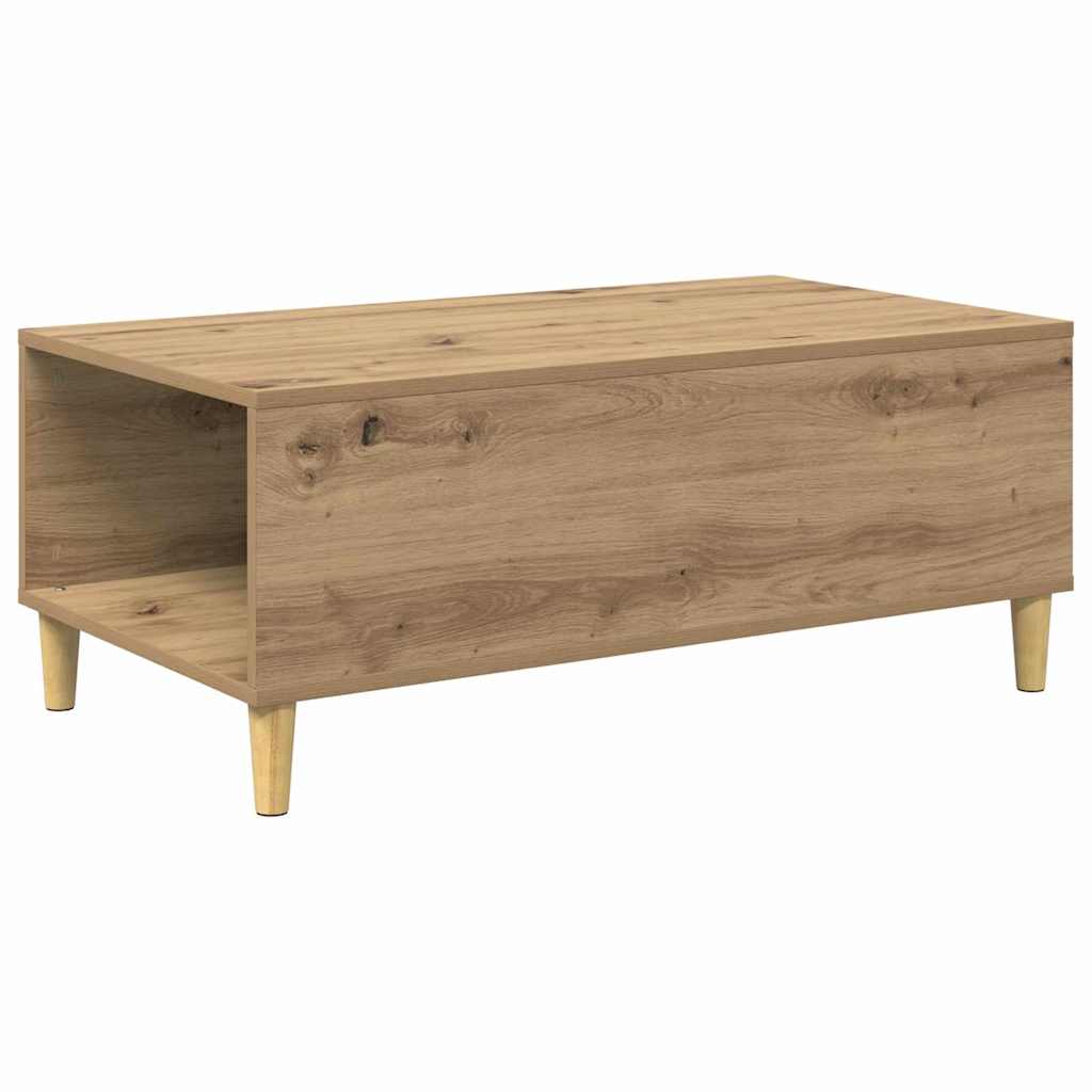 Soffbord Artisan Ek med låda 90 x 50 x 35 cm