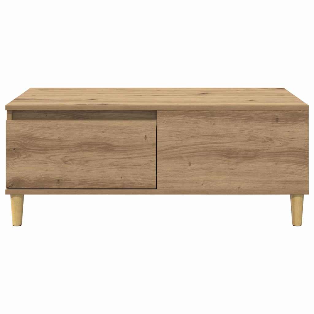Soffbord Artisan Ek med låda 90 x 50 x 35 cm