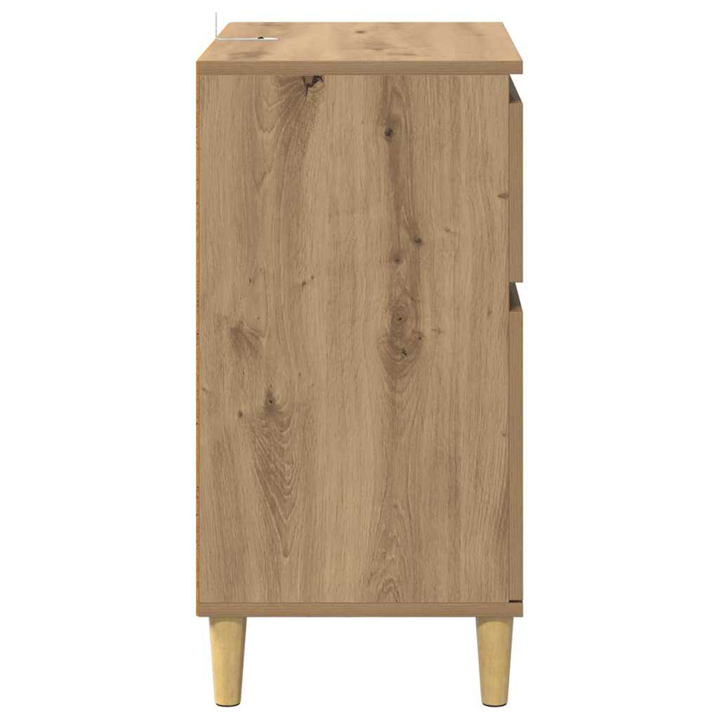 Skänk Artisan Ek med låda 60 x 35 x 70 cm