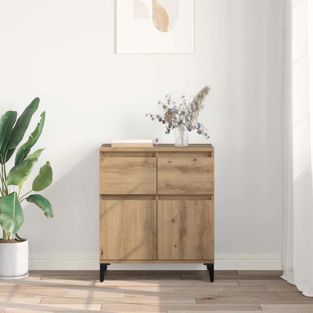 Skänk Artisan Ek 60 x 35 x 70 cm och järn