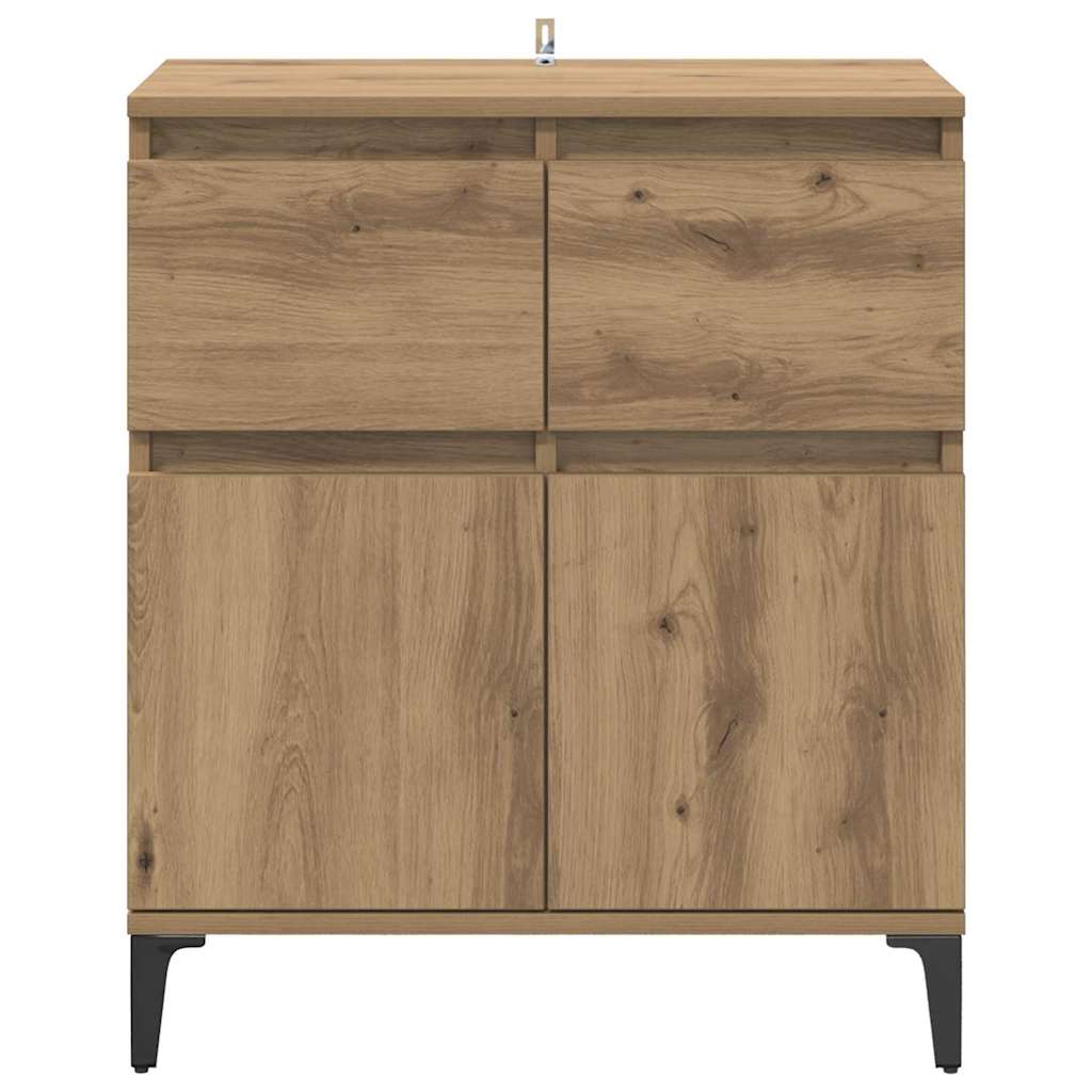 Skänk Artisan Ek 60 x 35 x 70 cm och järn