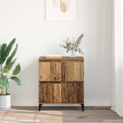 Sideboard Gammalt trä 60 x 35 x 70 cm Konstruerat trä och järn