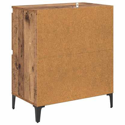 Sideboard Gammalt trä 60 x 35 x 70 cm Konstruerat trä och järn