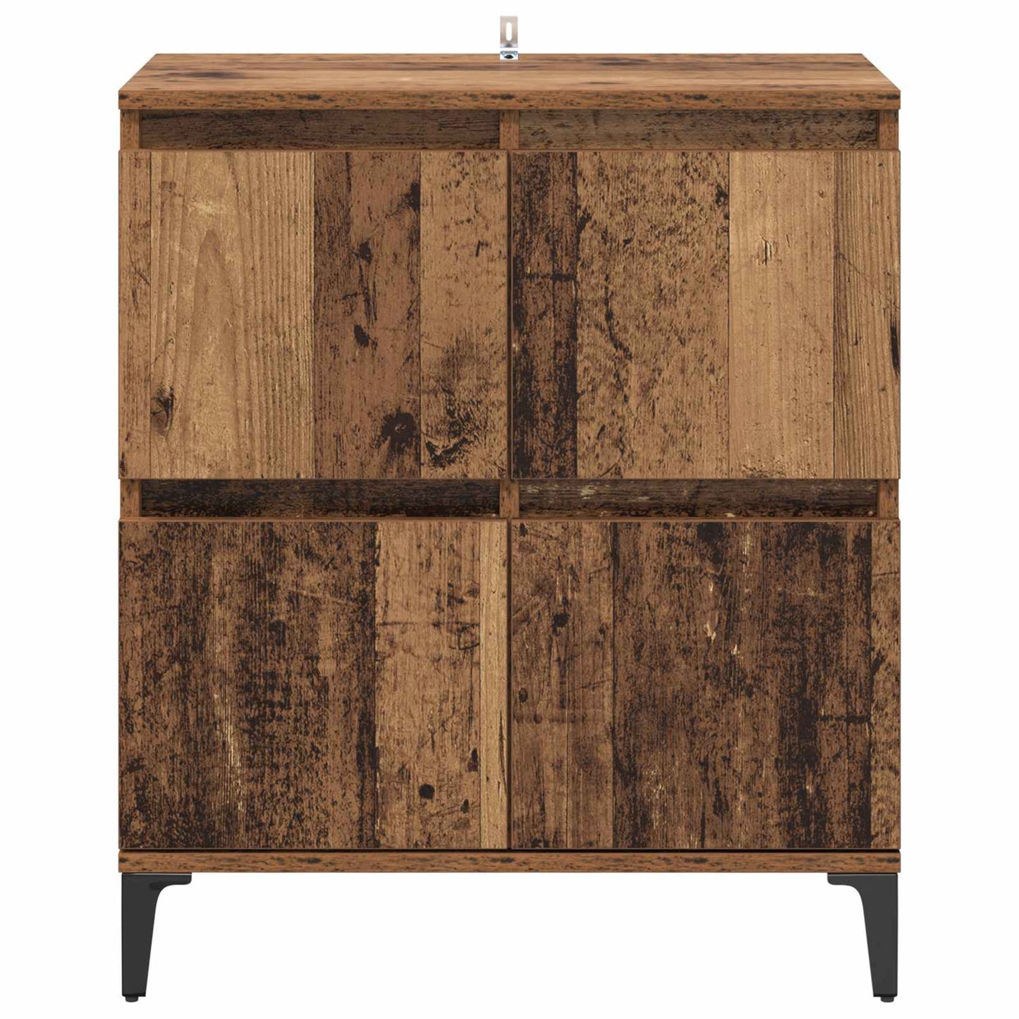 Sideboard Gammalt trä 60 x 35 x 70 cm Konstruerat trä och järn