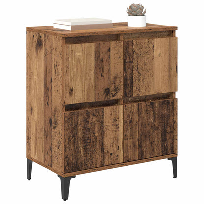 Sideboard Gammalt trä 60 x 35 x 70 cm Konstruerat trä och järn