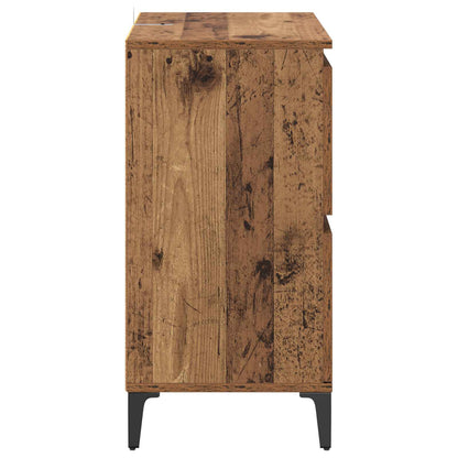 Sideboard Gammalt trä 60 x 35 x 70 cm Konstruerat trä och järn