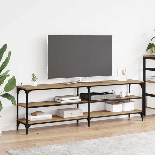 TV-skåp Artisan Ek 160 x 30 x 50 cm Konstruerat trä och järn
