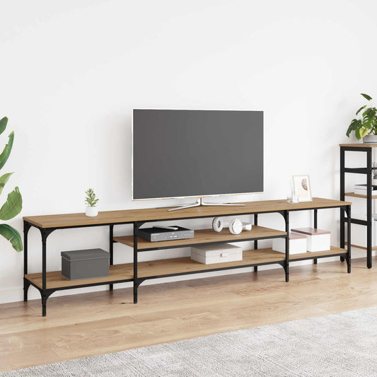 TV-skåp Artisan Ek 201 x 35 x 45 cm Konstruerat trä och järn