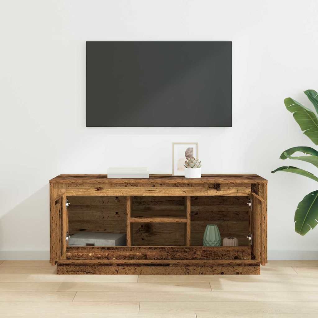 TV-Möbel Äldrat Trä TV-skåp 102 x 35 x 45 cm