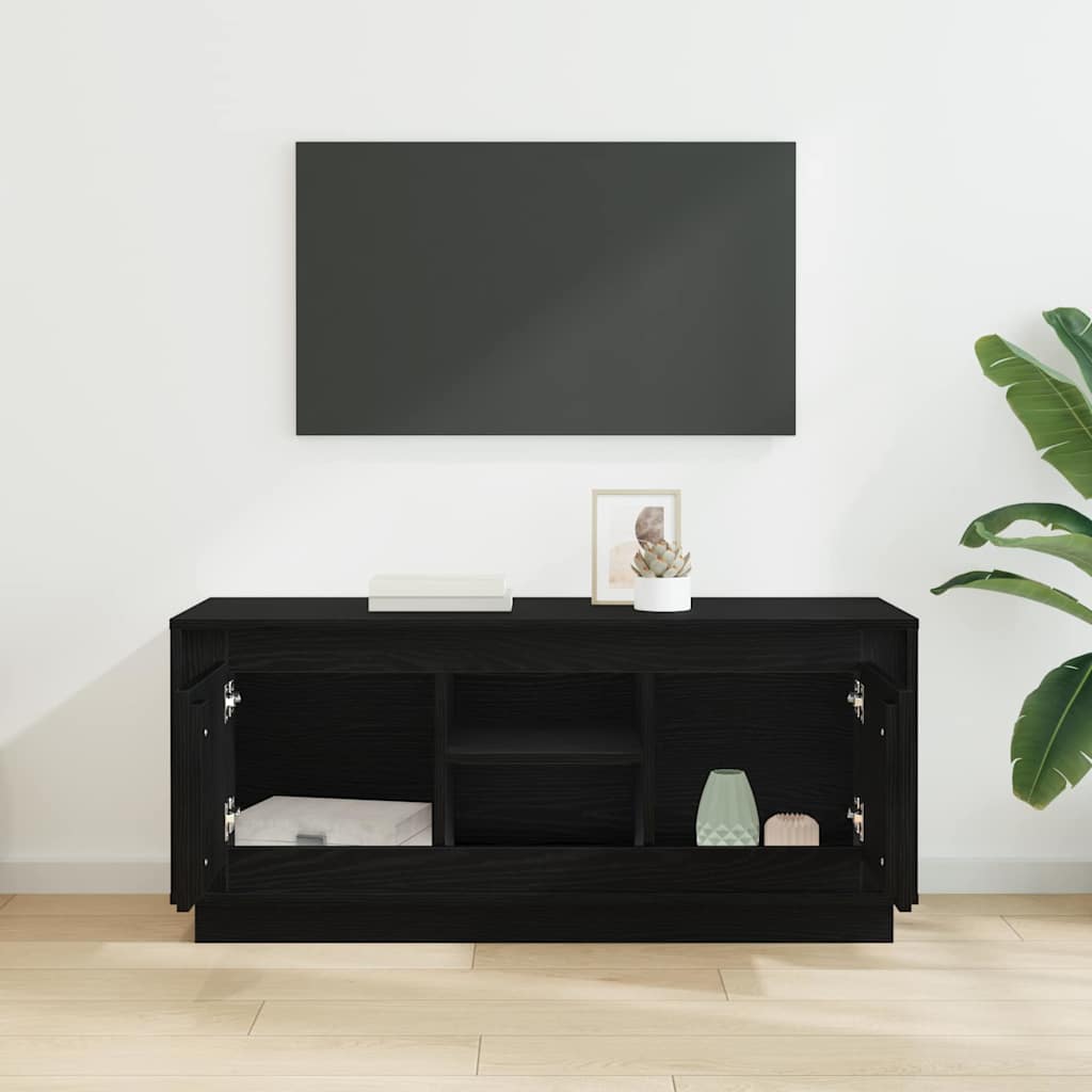 TV-Möbel Svart Ek TV-skåp 102 x 35 x 45 cm