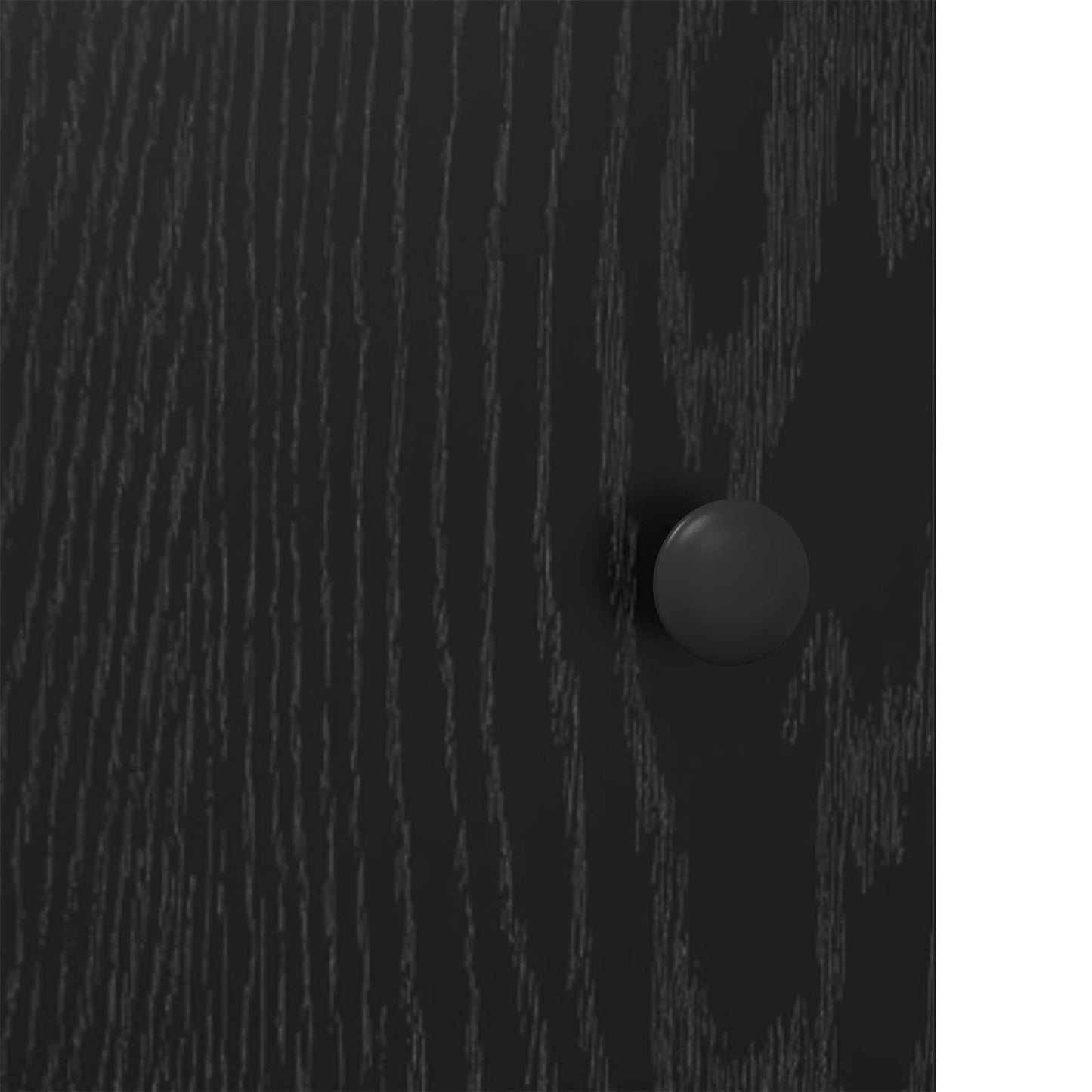 Sideboard Svart Ek 70 x 35,5 x 67,5 cm Konstruerat trä