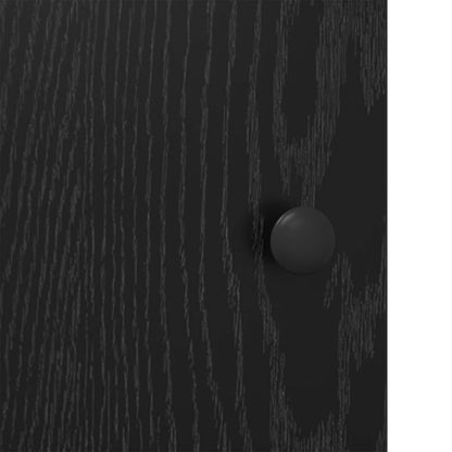Sideboard Svart Ek 70 x 35,5 x 67,5 cm Konstruerat trä